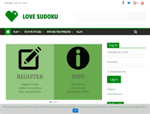 Tablet Screenshot of lovesudoku.com